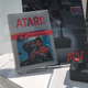A Google retrospective exhibit on the history of gaming (as well as an empty case labeled ‘Coming Soon’) on display outside the Game Developers Conference in San Francisco on March 18, 2019.